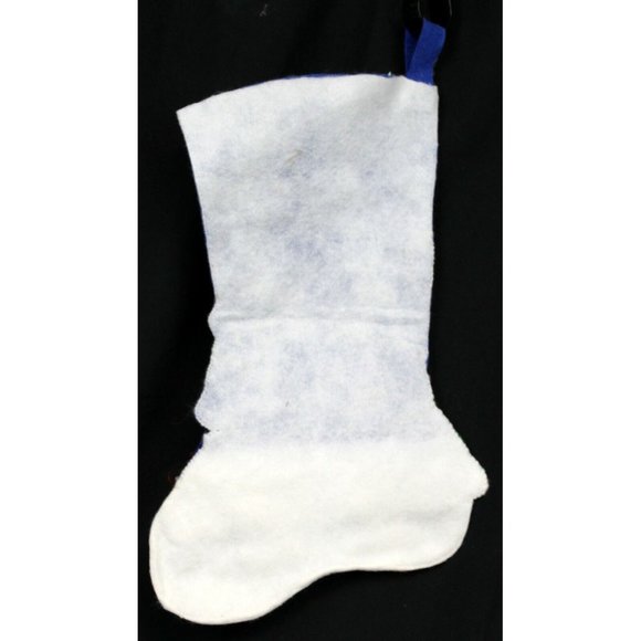 Felt Blue Christmas Sequins Stocking Carolers Xmas Tree Ornaments Holiday - Picture 4 of 5